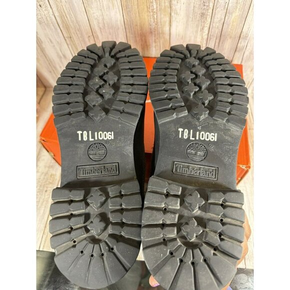 Timberland Navy Suede Wool Boots Round Toe Rubber Sole Toggle Closure Size 11M - Picture 11 of 15